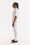 Men's White Cuban Collar 100% Linen Relaxed Cut Oversize Fit Short Sleeve Shirt A61Y2209 - 4