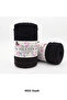 1 piece sultan cotton macrame 260 gram 100 meter 2 mm rope bag amigurumi basket supla material - color: 0032 black