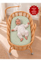 4 Layer Muslin Baby Crib Sheet Water Green – 100% Cotton Touch