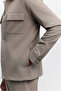 Men's Mink Classic Collar Wrinkle-Resistant Quick-Dry Technical Fabric Comfort Fit Shirt Jacket A62Y2518 - 3