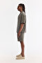 Men's Khaki Apaj Collar Breathable Modal Blended Soft Touch Short Sleeve Oversize Fit Shirt A61Y2006 - 3