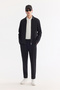 Men's Black Classic Collar Technical Fabric Wrinkle-Free Comfort Fit Shirt Jacket A61Y2079 - 8