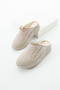 Women's Beige Orthopedic Sole Comfortable Closed-Front Slippers-Sabo Slippers-Hospital Slippers S1670 - 6