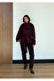 Women's Stand Collar Oversize Belted Short Cashmere Coat