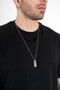 Steel Plate Necklace Ka1002Gm - 3