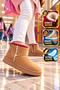 Tan Suede Sheepskin Inside Girls' Boots Ugy F