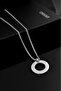 Circle Steel Plate Necklace Ka1004Gm