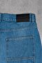 Blue Baggy Denim Urban Jort Men's Shorts - 8