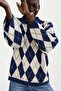 Buttoned Knitwear Sweater