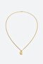 316L Steel Gothic C Letter Necklace Ka1102Al - 2