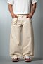 Vanilla Dust Wide Leg Super Baggy Ecru Men's Jean Pants