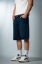 Light Navy Blue Baggy Jean Men's Shorts Jorts - 2