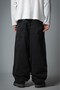 Urban Chaos Black Wide Leg Super Baggy Men's Jean Pants - 5