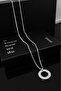 Circle Steel Plate Necklace Ka1004Gm - 3