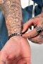Steel Oxide Chain Men's Bracelet Ka1208Gm - 2