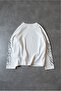 White Script Waffle Crop Long Sleeve Men's T-Shirt - 7