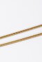 4mm Retro Gold Steel Chain Men's Necklace and Bracelet Set Ka1062Al - 4