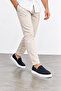 Shade Men's Genuine Suede Leather Eva Sole Loafer Shoes - Navy Blue - 2
