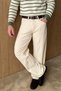 Fada Baggy Fit Wide Leg Men's Gabardine Canvas Trousers