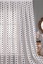 Linen Textured Light Gray and Gray Colored Tulle Curtain with Pompom Detail 1/3 Sik Pile Cannot Be Ironed Children's Room Tulle - 2