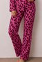 Women's Buttoned Winter Home Lilac Pajama Set - 4
