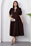 Crew Neck Bowknot Short Sleeve Dress Grs4165 - 4