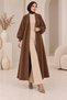 Women's oversized beard knitted long cardigan