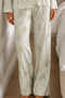 Night Çağla Green Women's Bürümcük Full Length Pajama Set - 4