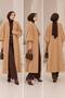 Women's oversized beard knitted long cardigan - 2