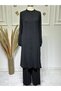 New Season Women's Aerobin Fabric Hajj and Umrah Elastic Sleeve Tunic and Pants Set