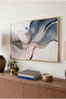 Pastel Flow Horizontal Glass Table - Gold Metal Framed Table for Home, Business, and School - 3