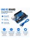 لوحة UNO R3، مع معالج ATmega328P، تشمل كابل USB - 3