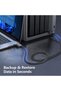 كابل USB-C إلى إيثرنت بطول 10 أقدام - سلك شبكة مسطح بسرعة جيجابت، اتصال مباشر عبر RJ45، متوافق مع ثندربولت 3/4 - 6