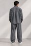 Men's T-Shirt Top Oversize Shirt Jacket S-12Xl Dark Gray - 2