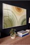 Botanical Cycles Themed Horizontal Glass Painting - Silver Metal Framed Painting for Home, Business, and School - 2