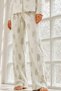 Night Çağla Yeşili Women's Regular Wrinkled Pajama Set - 4