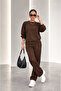 Women's Casual Bat Sleeve Blouse Pants Viscose Set - 2