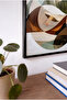 Prismatic Flow Horizontal Glass Desk - Black Metal Framed Desk for Home, Business, and School - 4