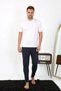 Men's Cotton Single Bottom Pajamas Navy Blue - 5