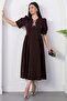 Crew Neck Bowknot Short Sleeve Dress Grs4165