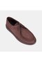 Men's Brown Lace-Up Apron Stitched Nubuck Casual Shoes - 7