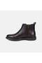Men's Brown Desacomfort Leather Boots with Rubber Detail and Zipper - 3