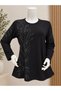 Women's Long Sleeve Luxury Stone Embellished Plus Size Clover Mother Blouse (New Season)