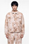 Men's Relax Fit Safari Jean Jacket Beige