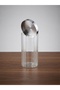 Optical Glass High Jar / Candy Bowl with Nickel Lid