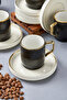 Noveris 6-Person 90 ml Porcelain Coffee Cup Set Ckr4609 - 4
