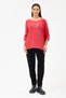 Women's Red Italian Star Patterned Bat Sleeve Oversize Lycra Knitwear Sweater Size 40 - 48 - 3