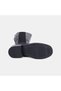 Women's Black Elastic Thick-Soled Leather Boots - 4