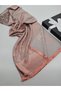 Palazzo Premium Jacquard Woven Hijab Shiny Textured Reversible Tulip Patterned Tassel Shawl Shoulder Shawl 70 × 190 cm - 2