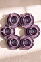 Plum Line Wavy Porcelain 6-Person Coffee Cup Set - 3